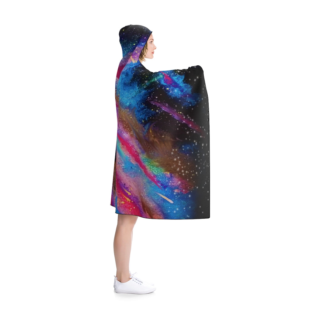 Explosive Nebula Hooded Blanket