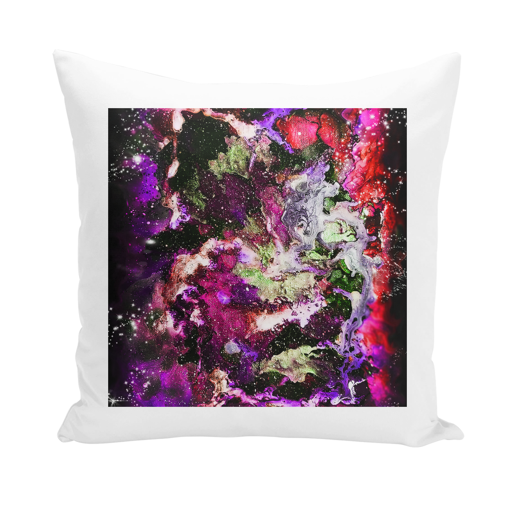 Galaxy: Magenta Throw Pillows