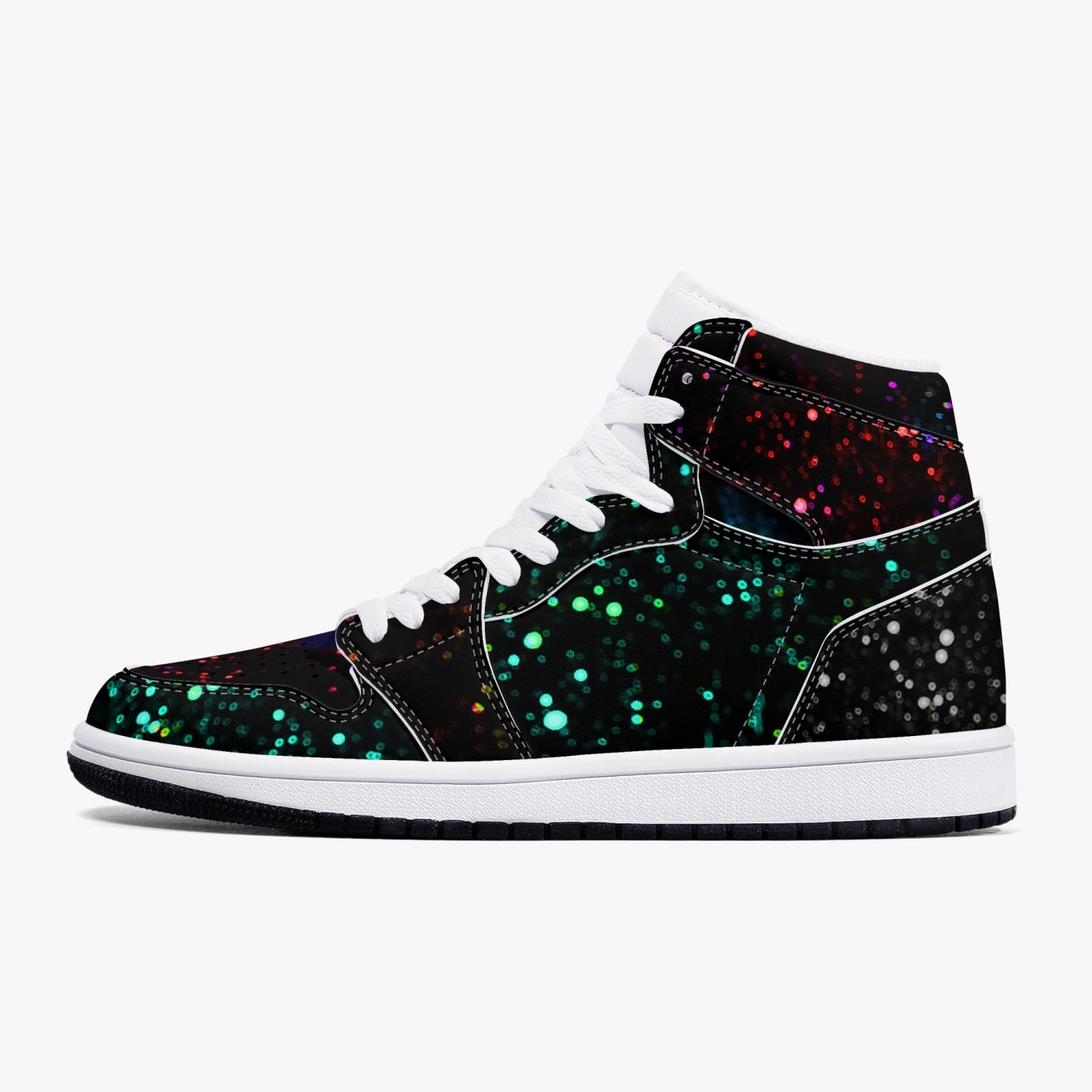 Star Party  High-Top Leather Sneakers- 2 colors