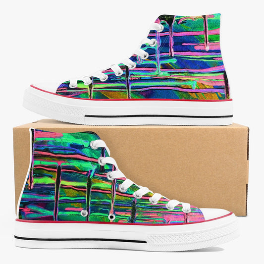 Drip High-Top Canvas Shoes