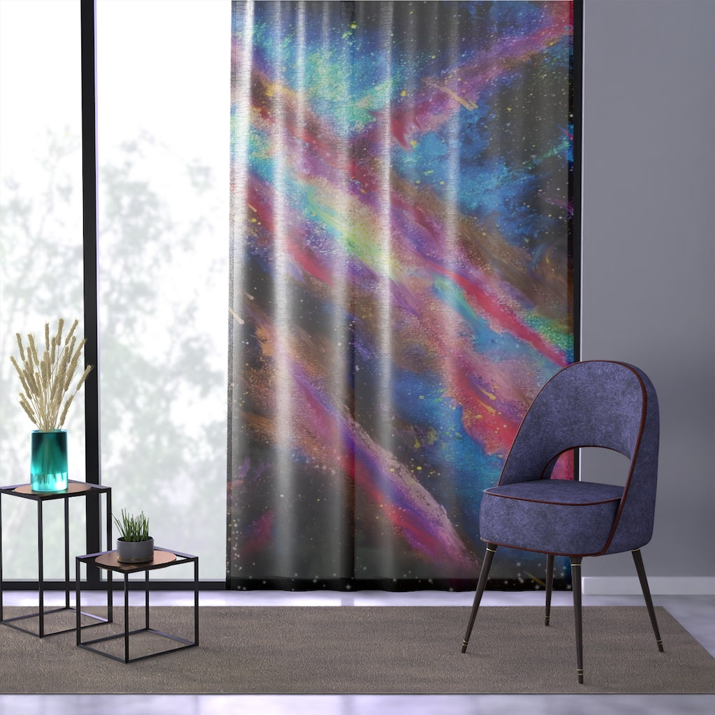 Explosive Nebula Window Curtain