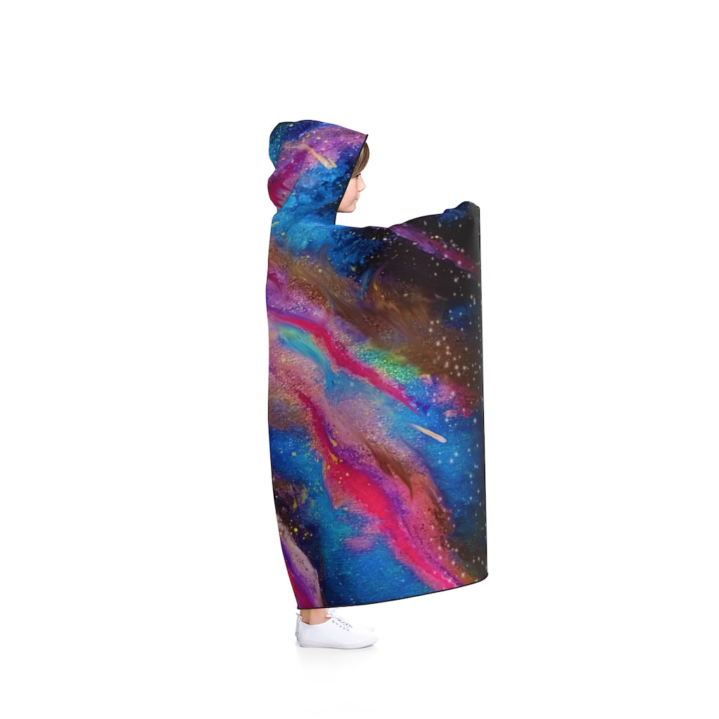 Explosive Nebula Hooded Blanket