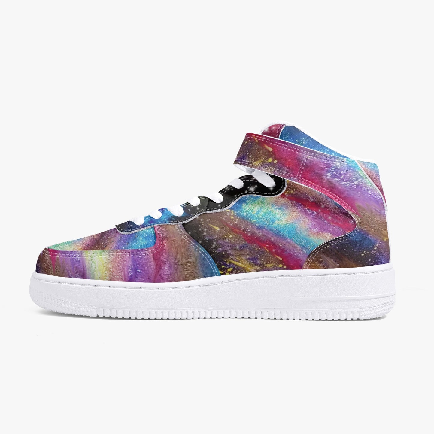 Explosive Nebula High Top Leather Sports Sneakers