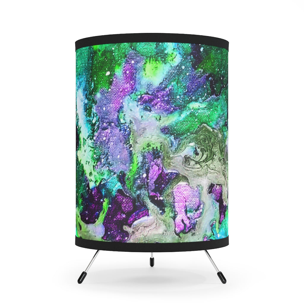 Green Galaxy Tripod Table Lamp