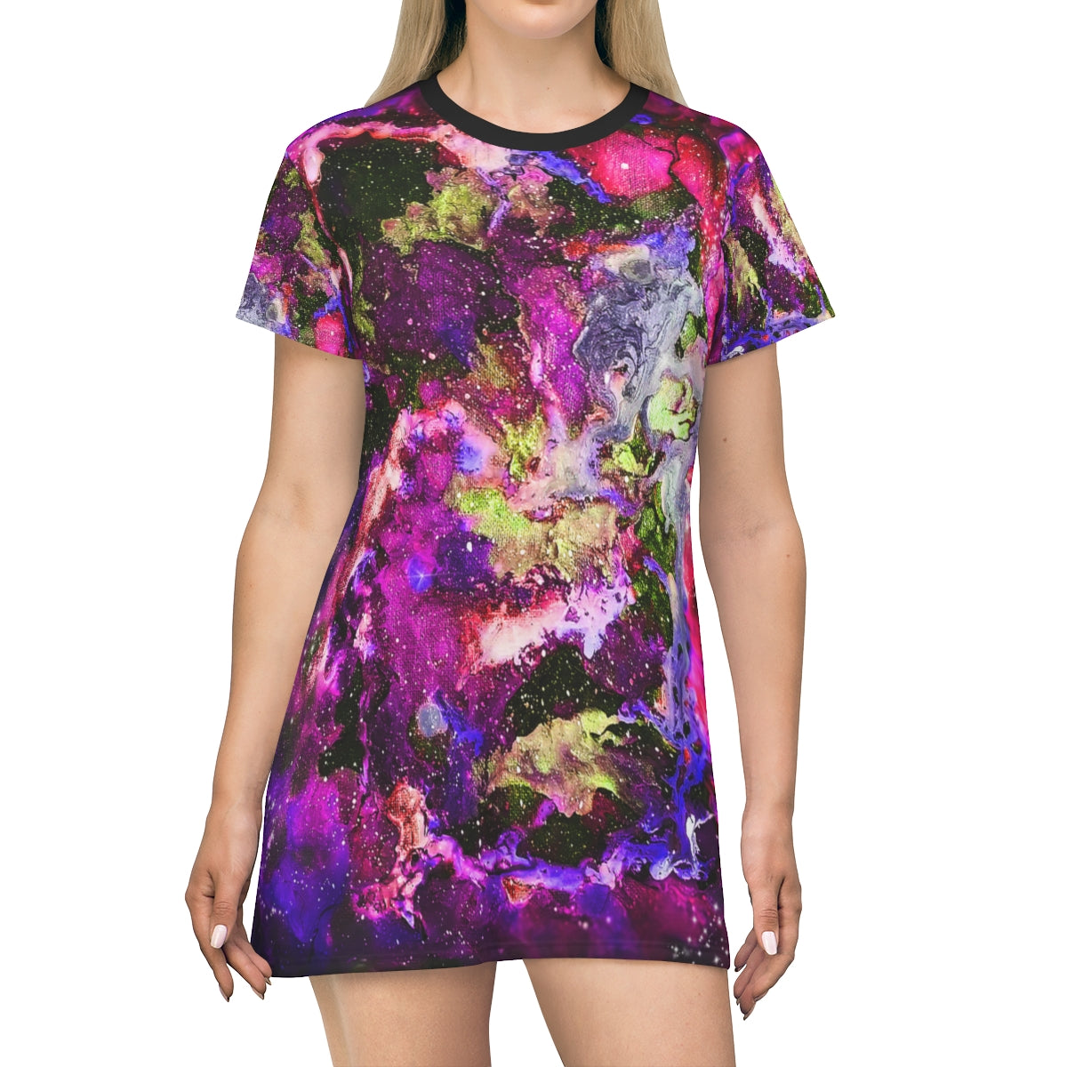 Galaxy: Purple/Magenta T-Shirt Dress