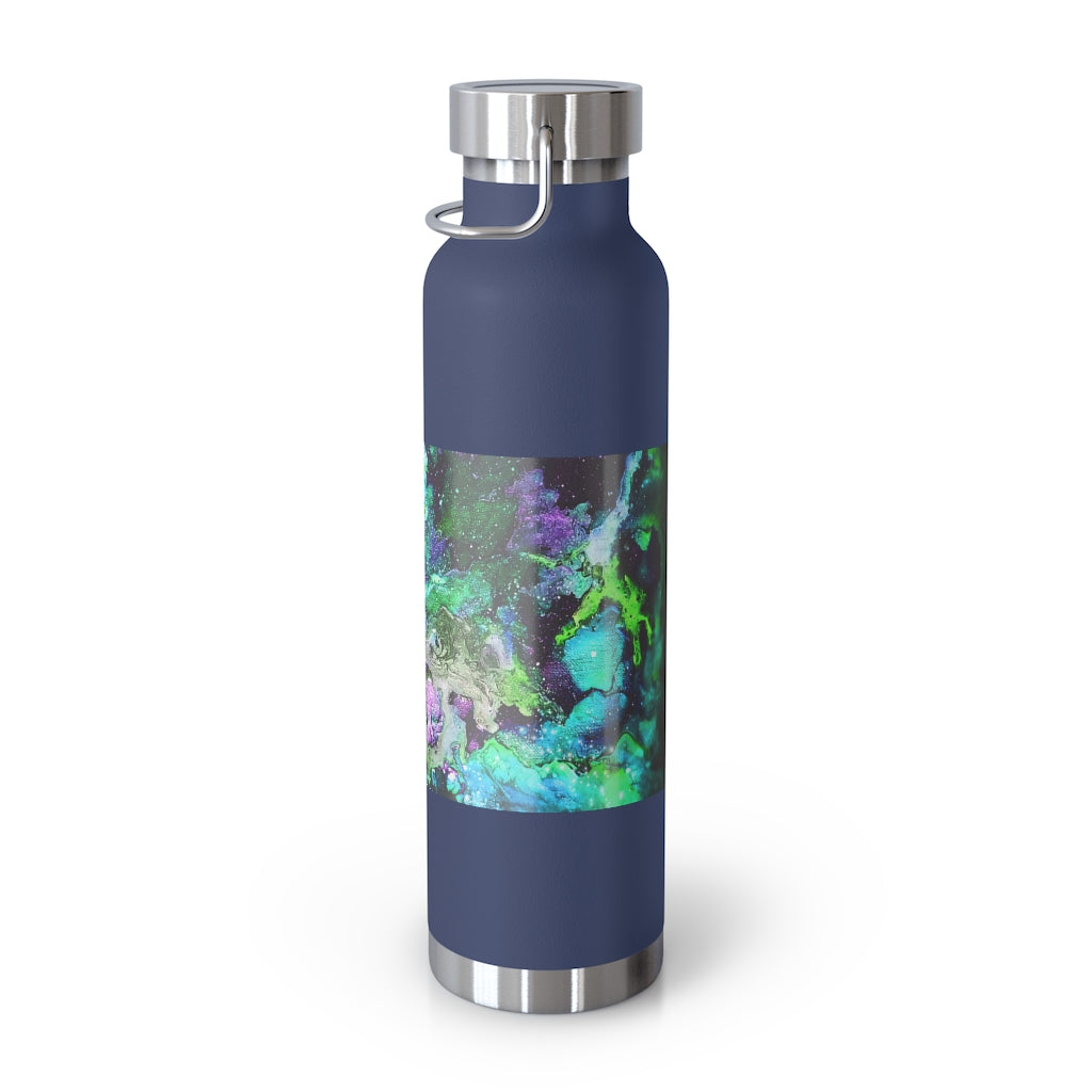 Galaxy: Green Copper Vacuum Insulated Bottle, 22oz