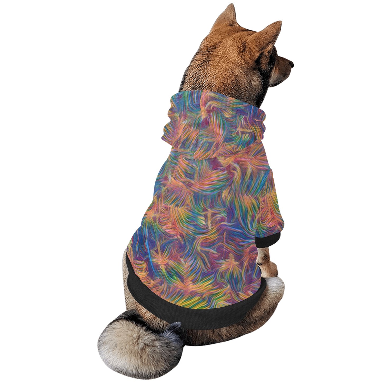 Colorful Whisper Fuzzy Dog Hoodie