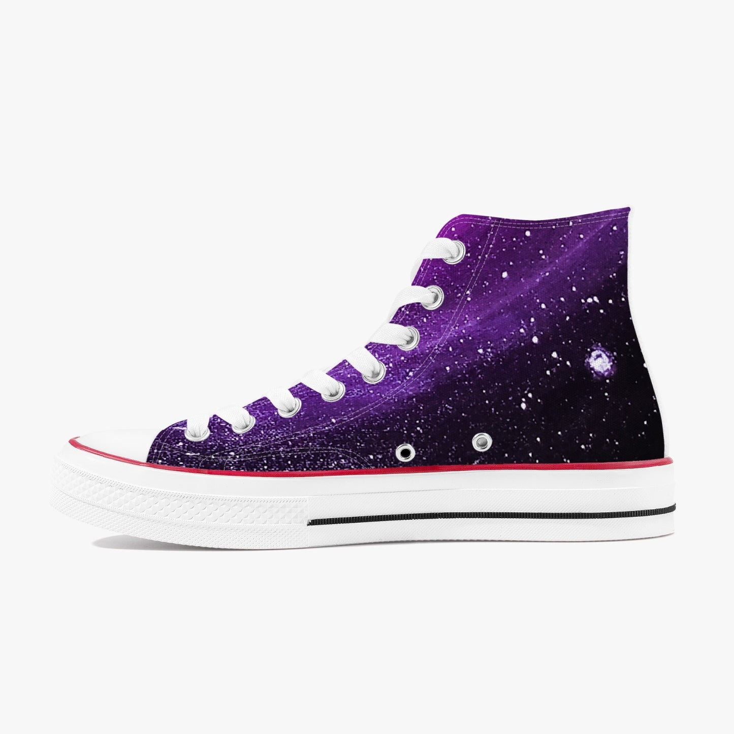 Moonshine and Magic / Different DImensions High-Top Canvas Shoes - White