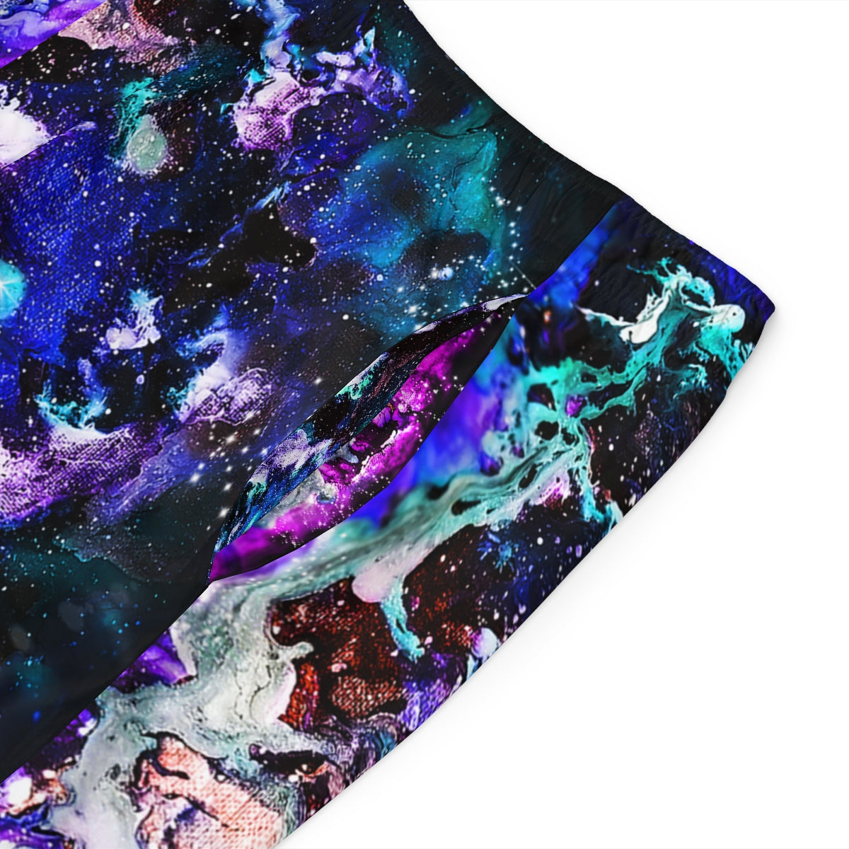 Galaxy: Blue Men's Swim Shorts