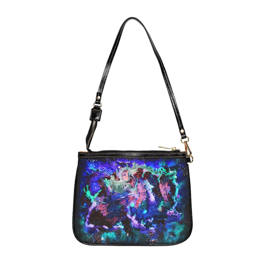 Teal Galaxy Small Shoulder Bag