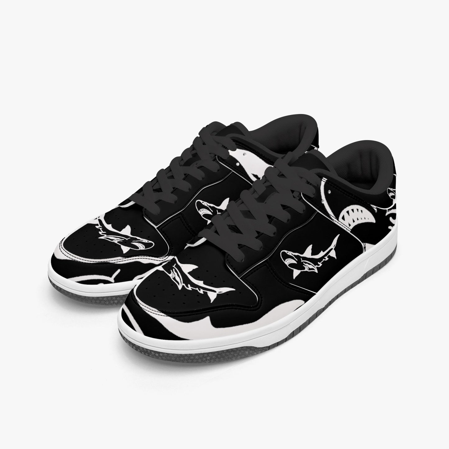 Louis B Shark Attack Low-Top Leather Sneakers