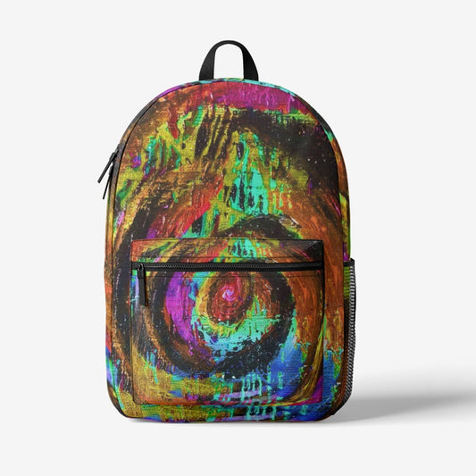 Different Dimensions Orange Retro Backpack