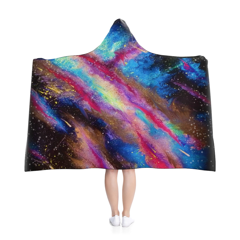 Explosive Nebula Hooded Blanket