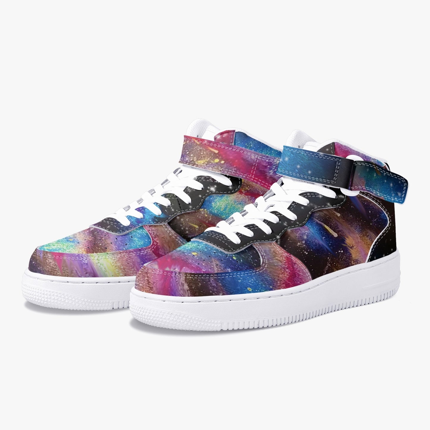 Explosive Nebula High Top Leather Sports Sneakers