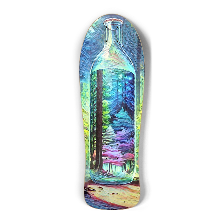 Message in a Bottle Custom Skateboard