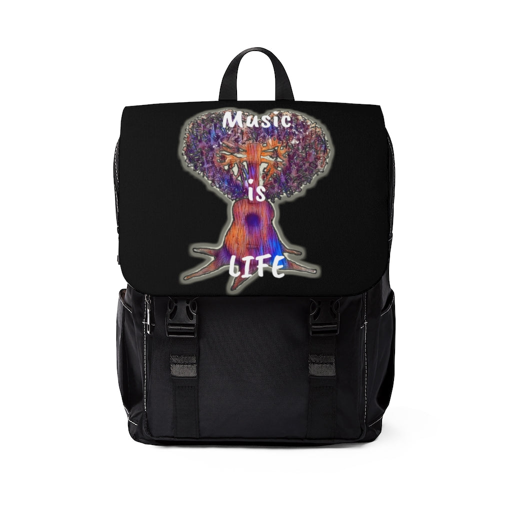 Music is Life 1 Casual Shoulder Backpack