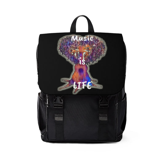 Music is Life 1 Casual Shoulder Backpack