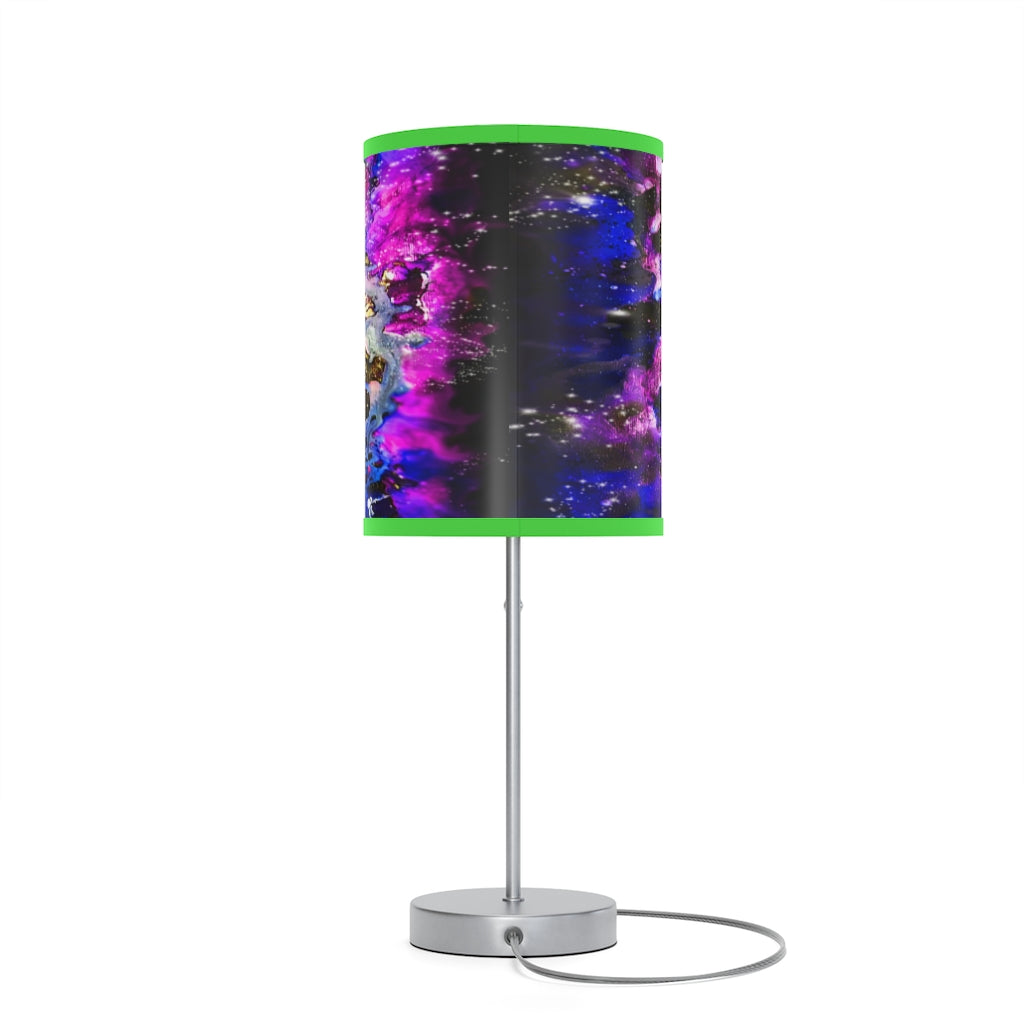 Purple Galaxy Lamp on a Stand