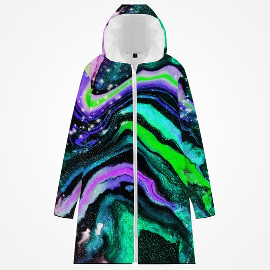 Galactic Beauty Long Type Cotton-pad Zipper-up Hoodie