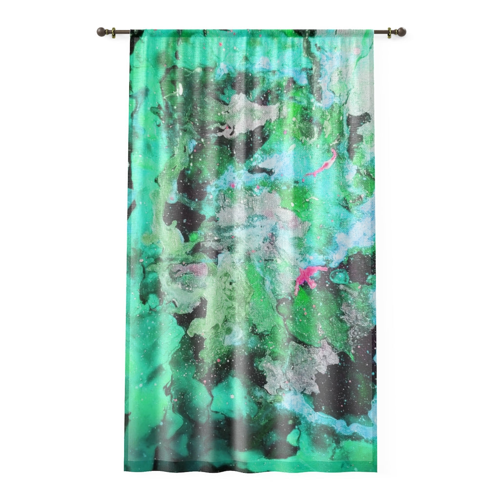 Fly High Teal Window Curtain