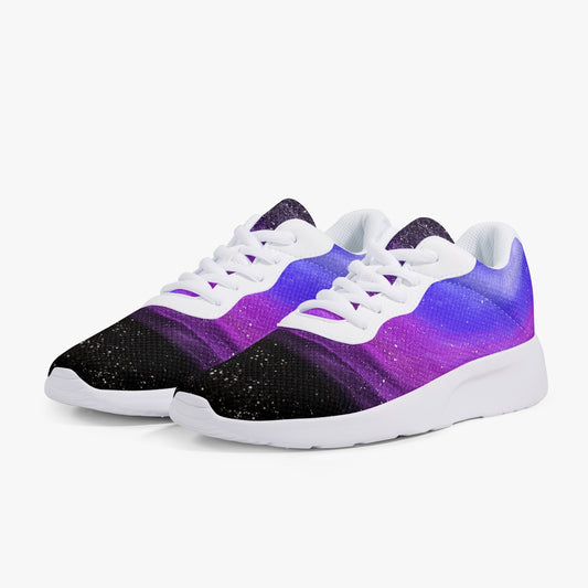 Moonshine and Magic Purple Mesh Running Shoes - White