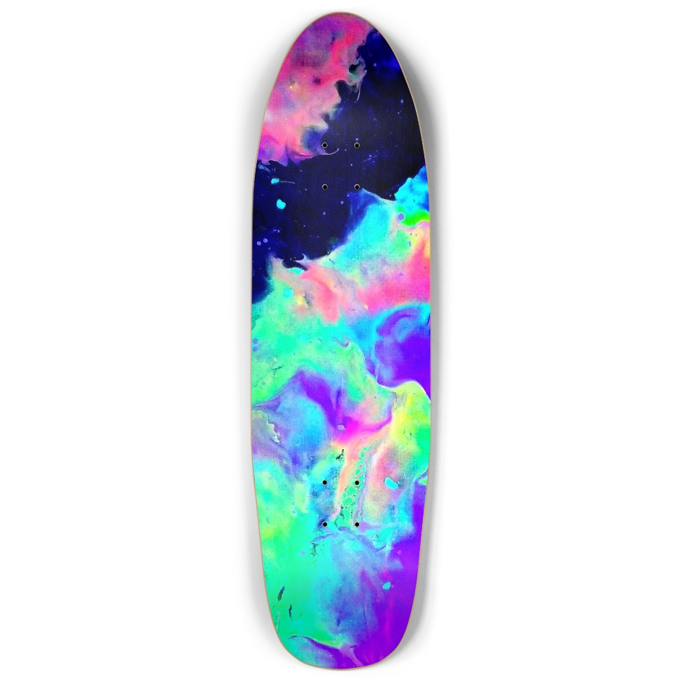 Galactic Rainbow Custom Punk Nose Skateboard