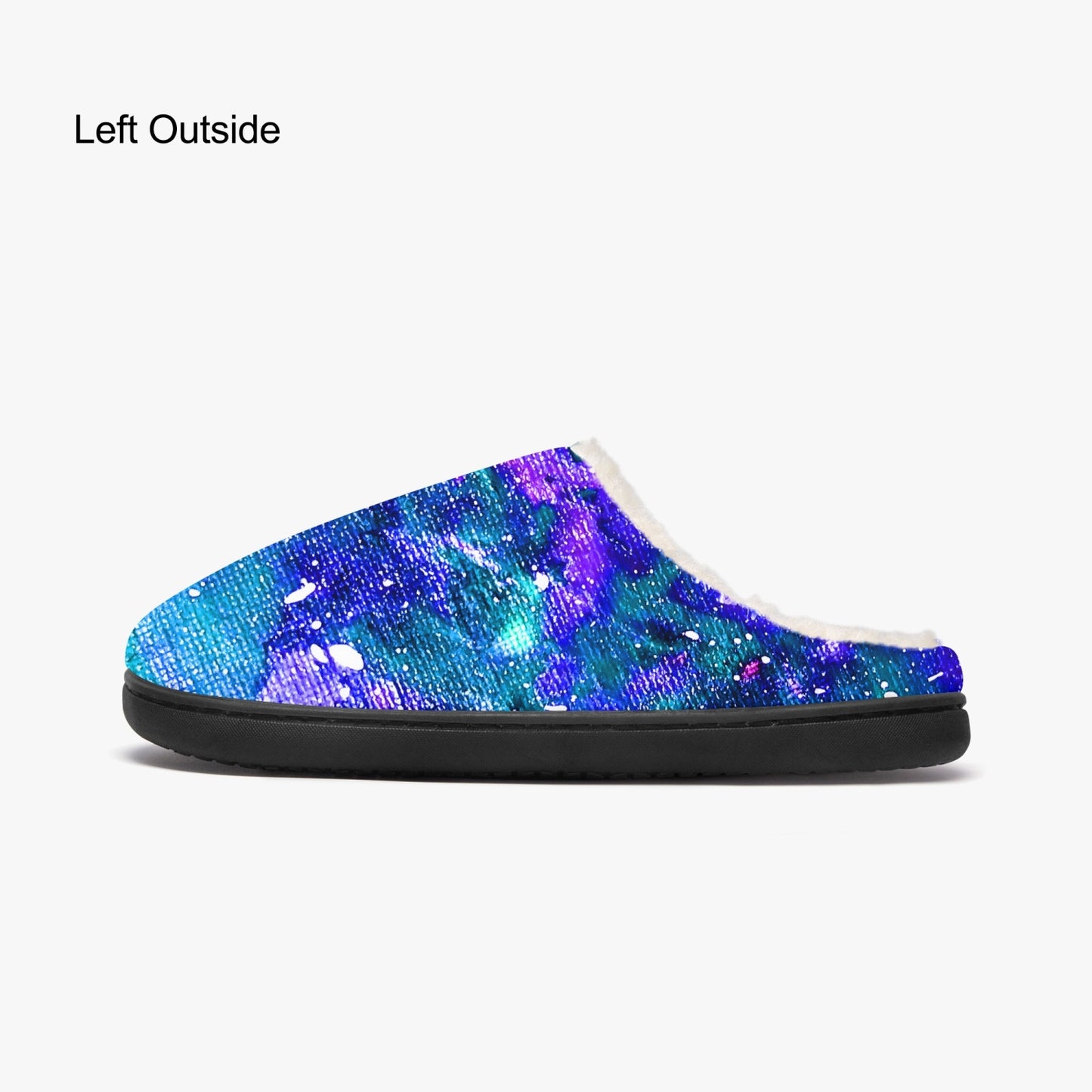 Galactic Love Fluffy Bedroom Slippers