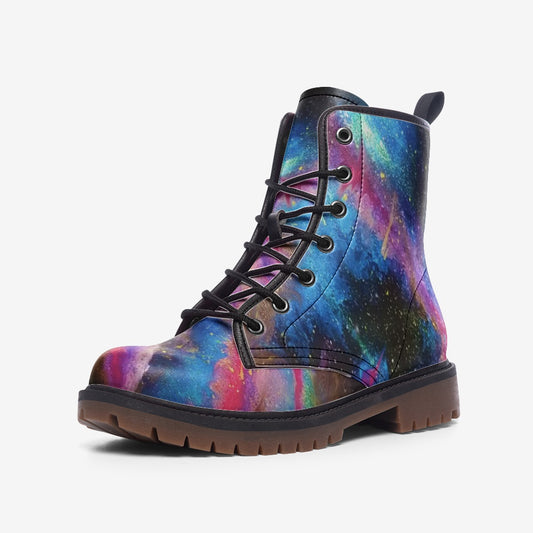 Explosive Nebula Leather Boots