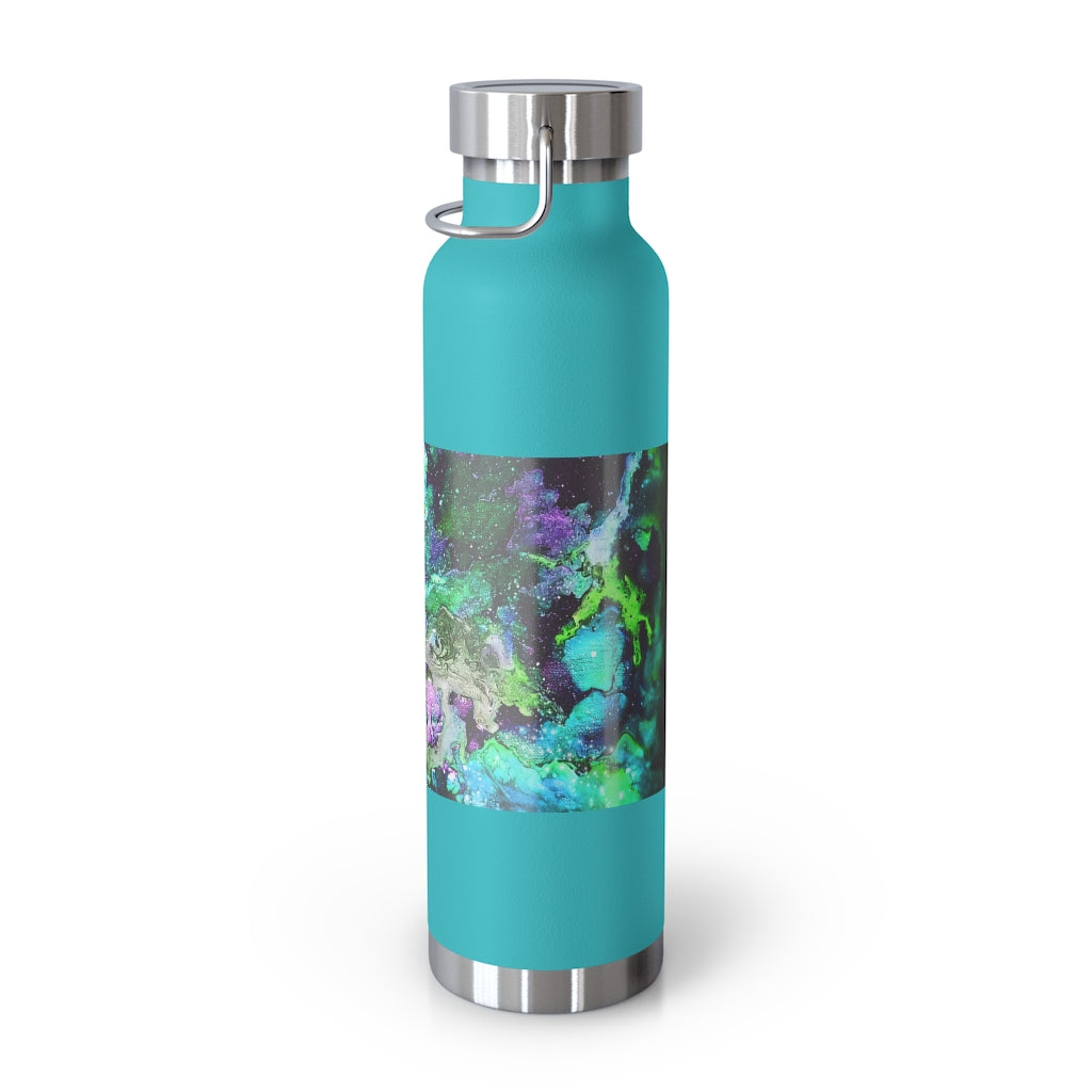 Galaxy: Green Copper Vacuum Insulated Bottle, 22oz