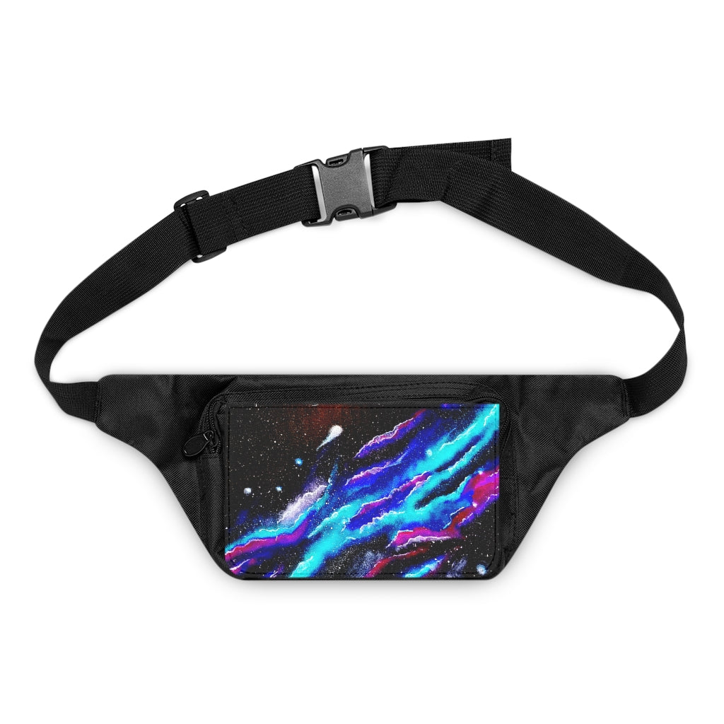 Blue Rip Fanny Pack, Black