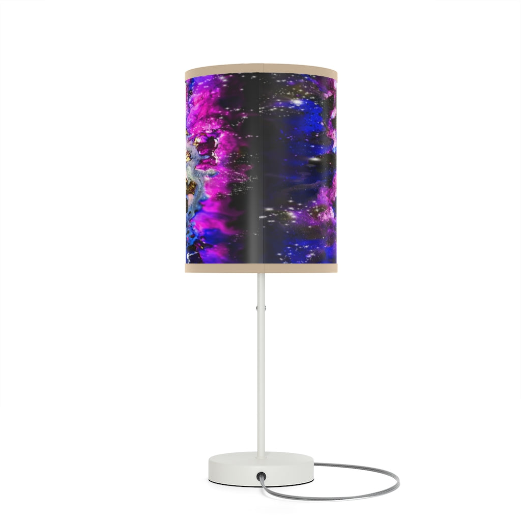 Purple Galaxy Lamp on a Stand