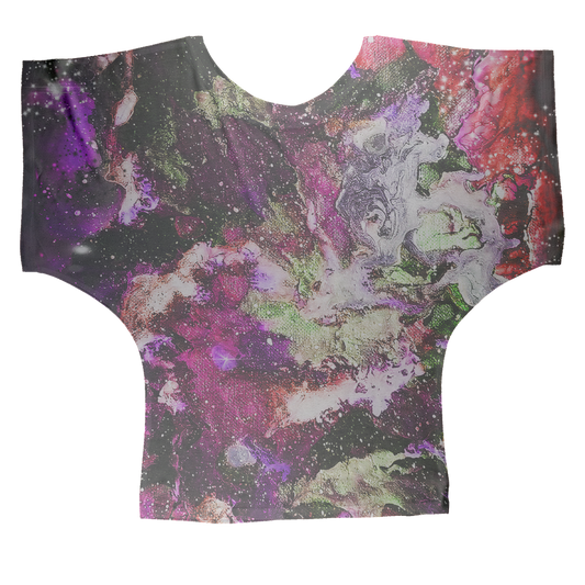 Galaxy: Magenta Sublimation Batwing Top