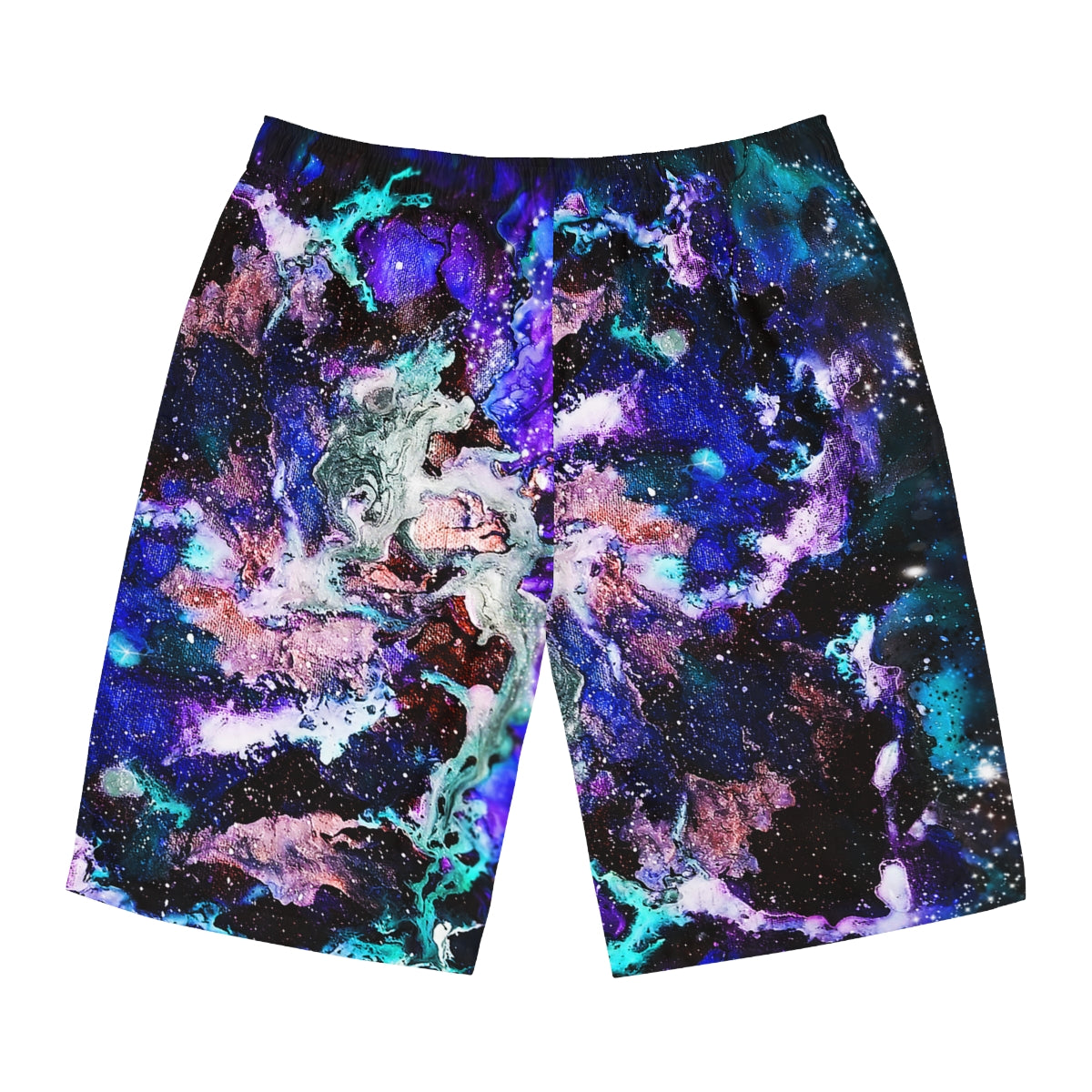 Galaxy: Blue Men's Swim Shorts