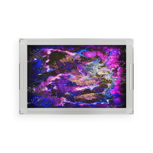 Galaxy Acrylic Serving Tray