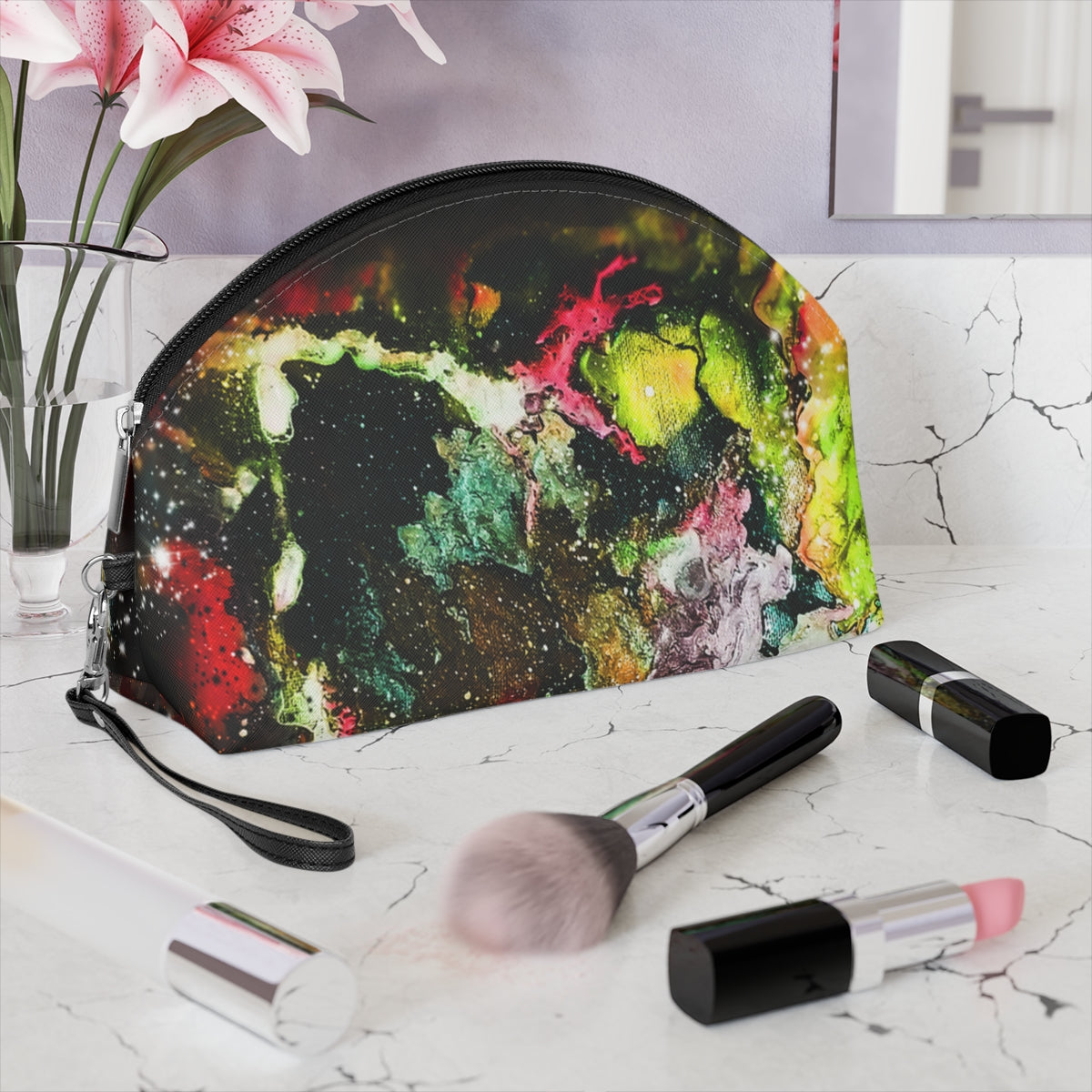 Galaxy: Gold Makeup Bag