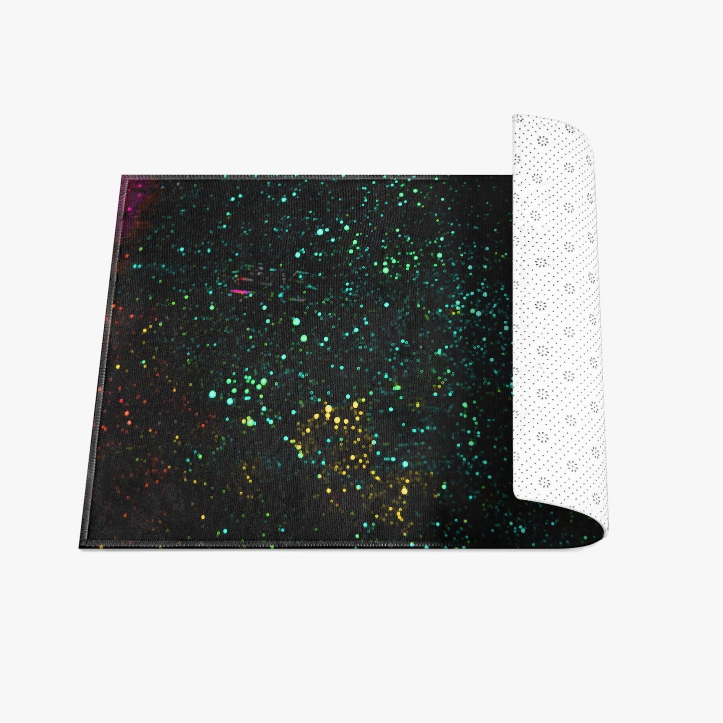 Star Party Teal Rectangular Doormat