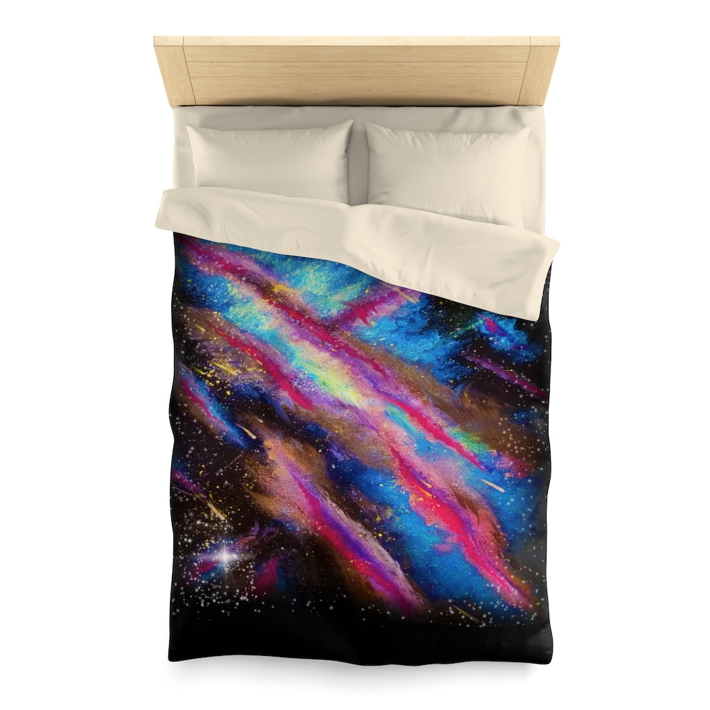 Explosive Nebula Microfiber Duvet Cover