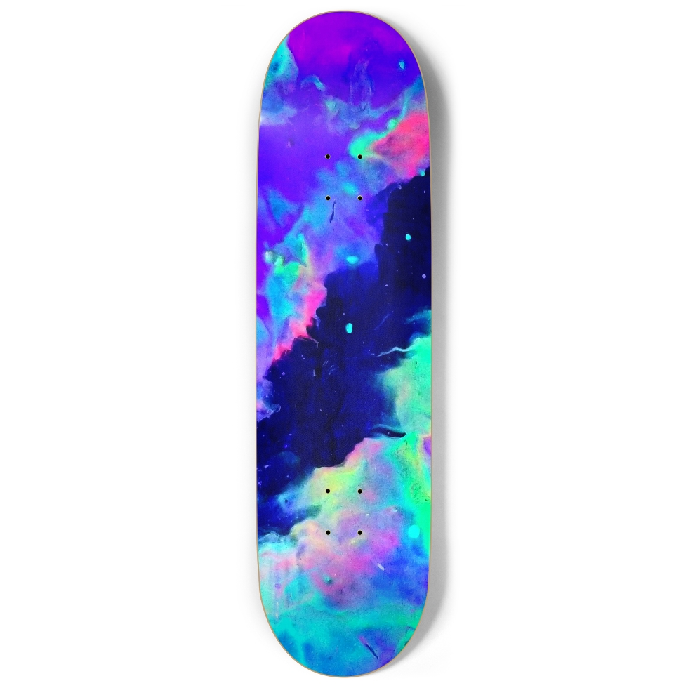 Galactic Rainbow Custom Skateboard