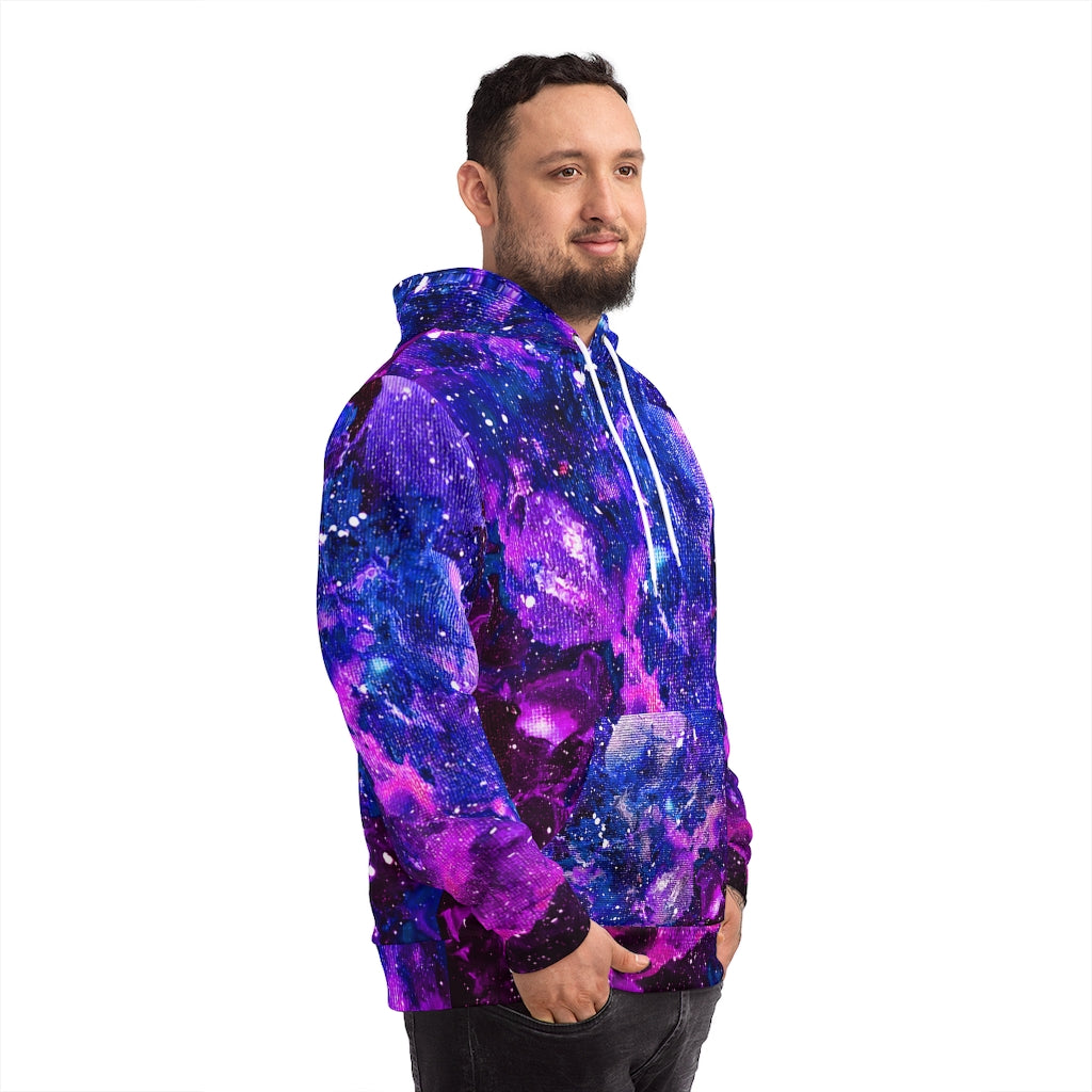 Galactic Love Purple and Blue Hoodie