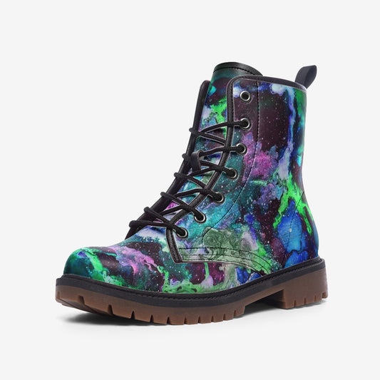 Galaxy: Turquoise Casual Leather Lightweight boots MT