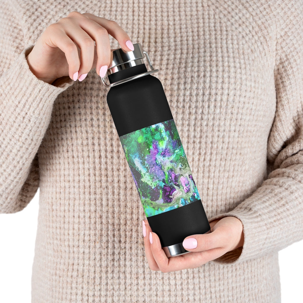 Galaxy: Green Copper Vacuum Insulated Bottle, 22oz