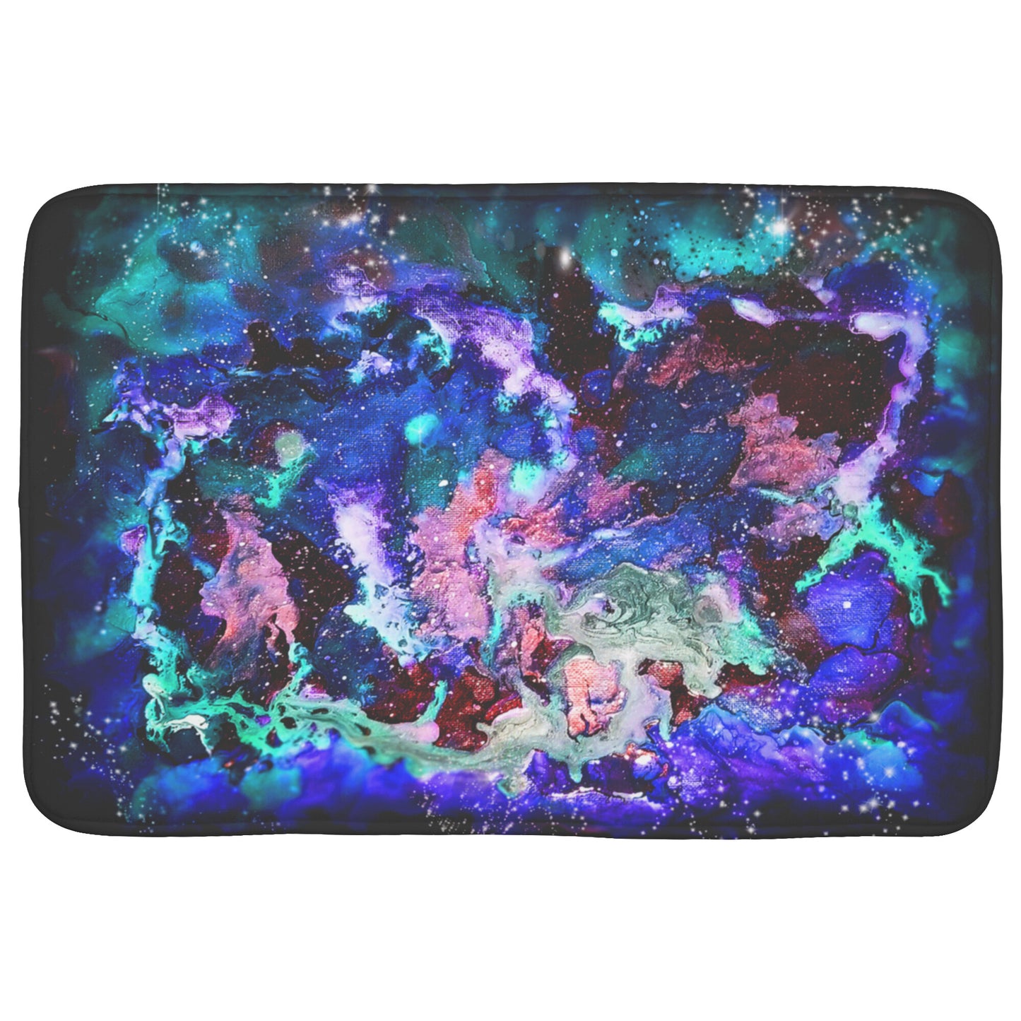 Blue Galaxy Bath Mat