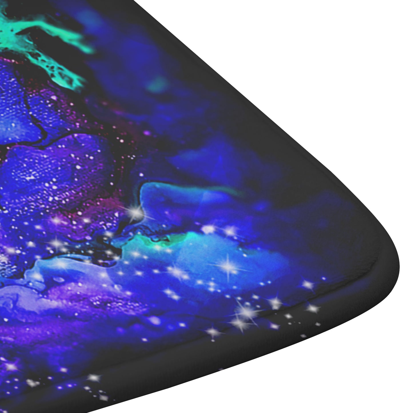 Blue Galaxy Bath Mat