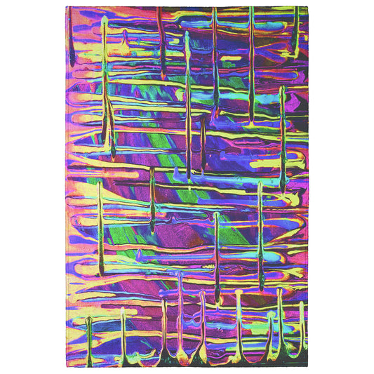 Drip Yellow/Purple Area Rug
