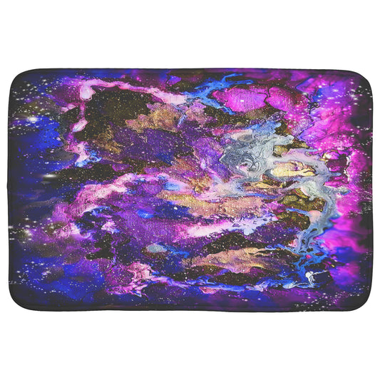 Purple Galaxy Bath Mat