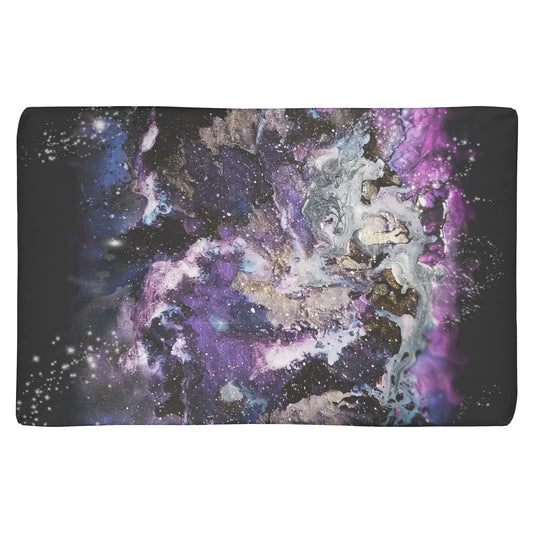 Purple Galaxy Pet Crate Mat