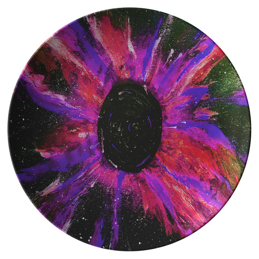Black Hole: Red/Purple Dinner Plate 1,2, or 4 set