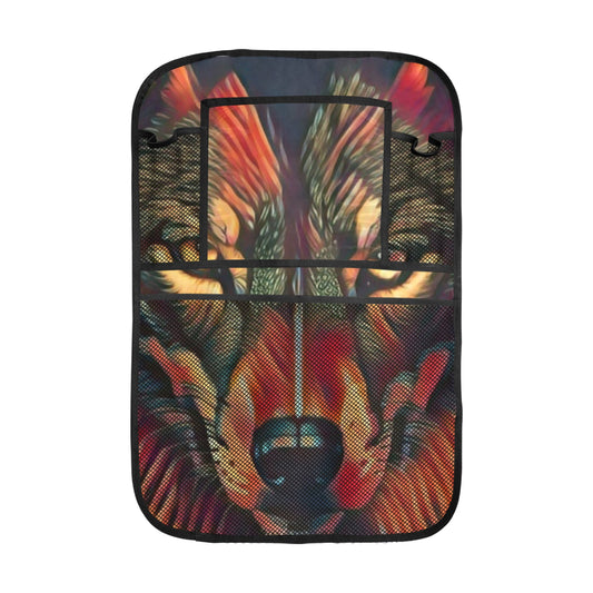 Wolf on Fire Car Organizer