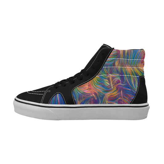 Colorful Whispers Women's High Top Sneakers