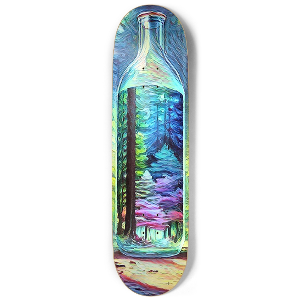 Message in a Bottle Custom Skateboard